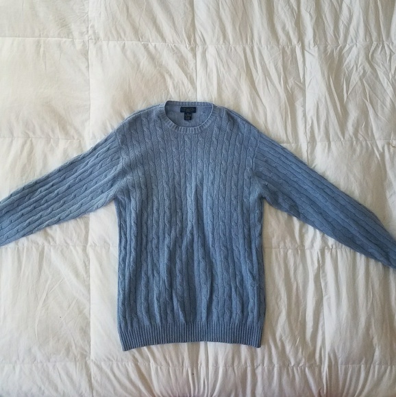 Light Blue Cashmere Sweater - Picture 3 of 4